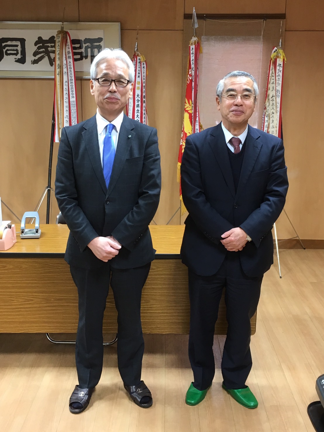 新年の挨拶に伺いました。